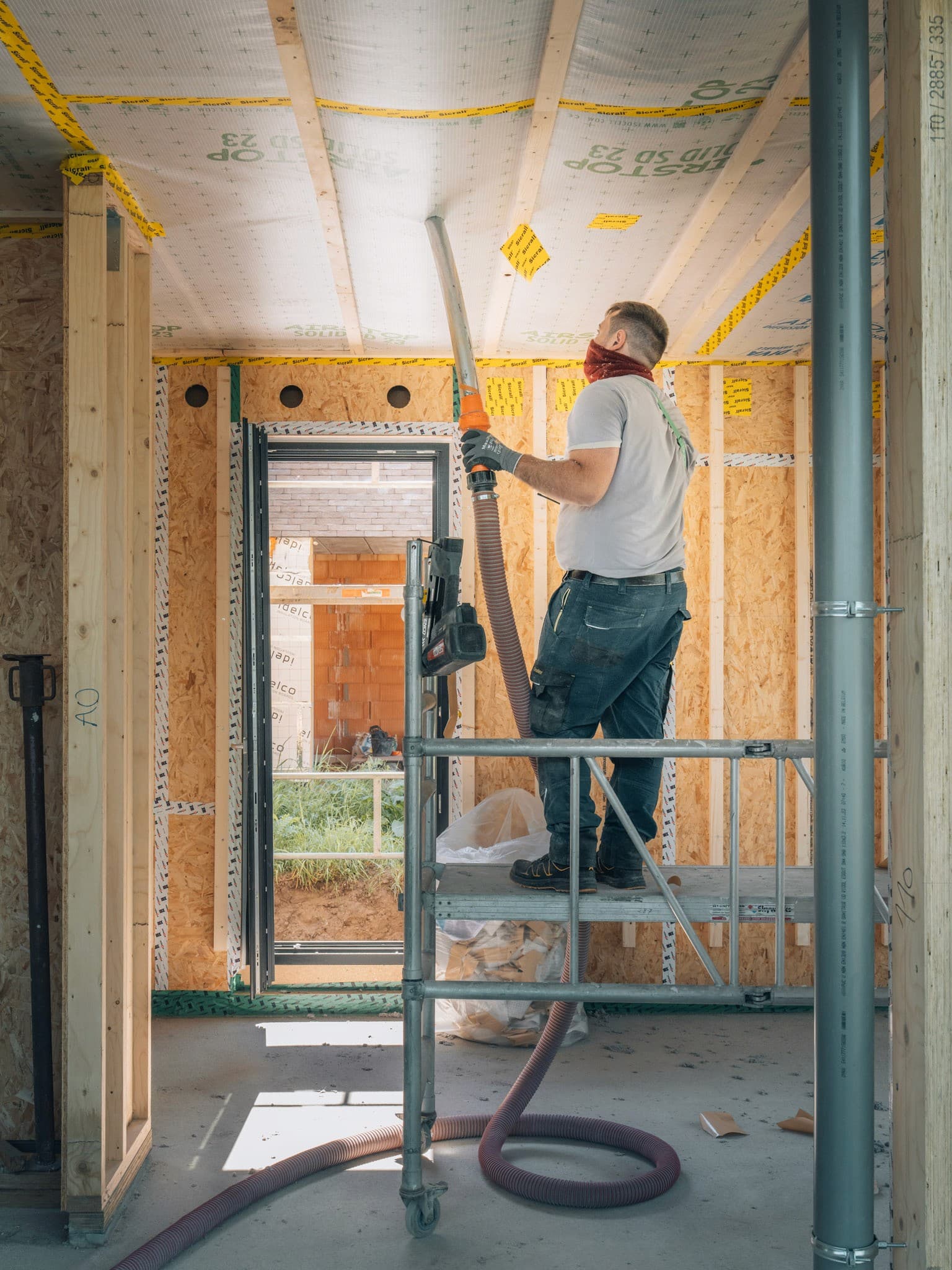 raam plaatsen op werf — graffo fotografie