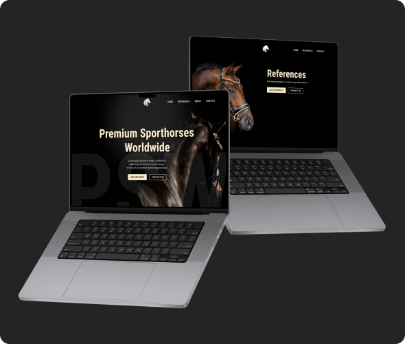website-ontwerp paarden